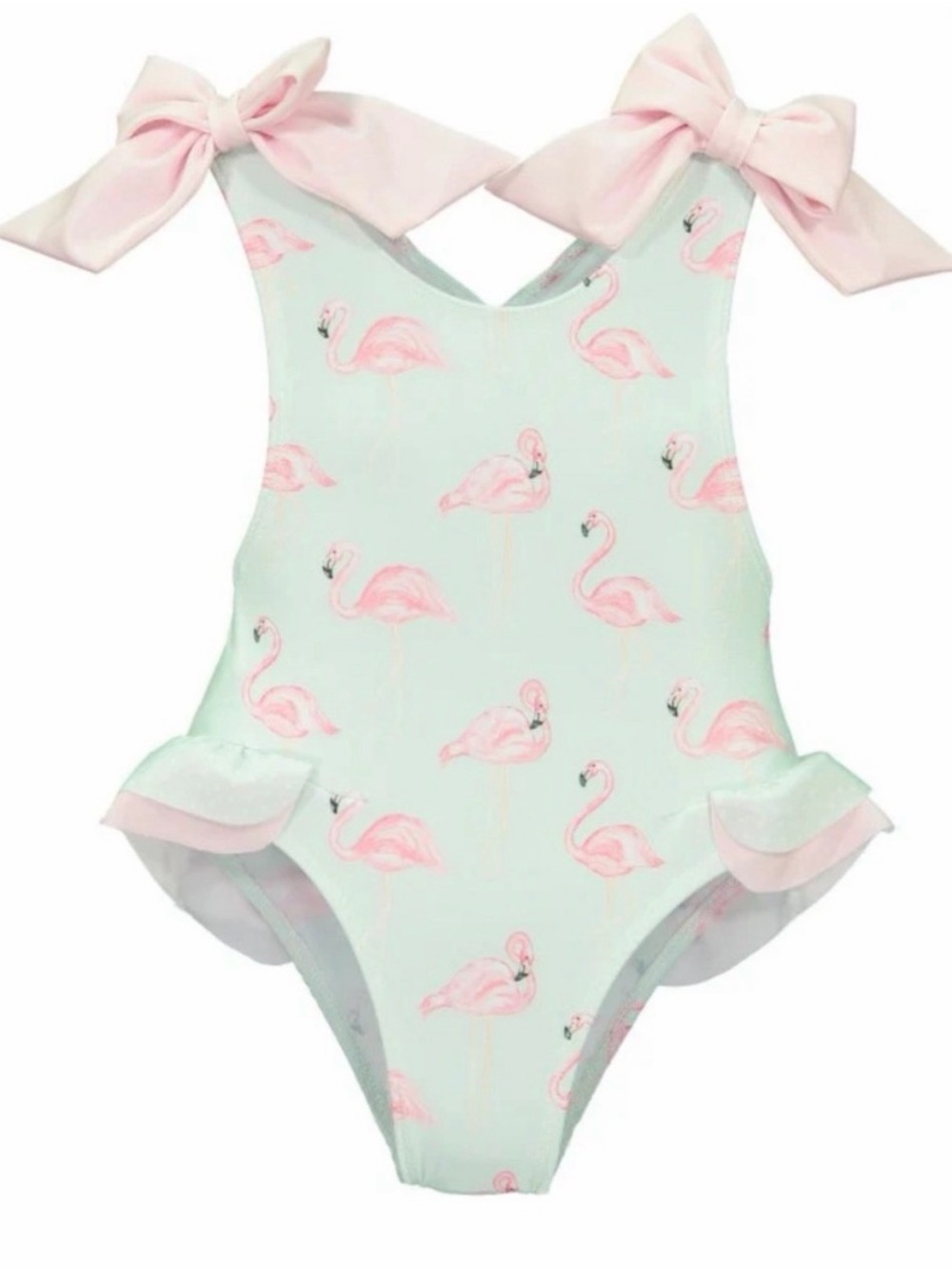 Sal & Pimenta 3t Flamingo Bow Bathing Suit